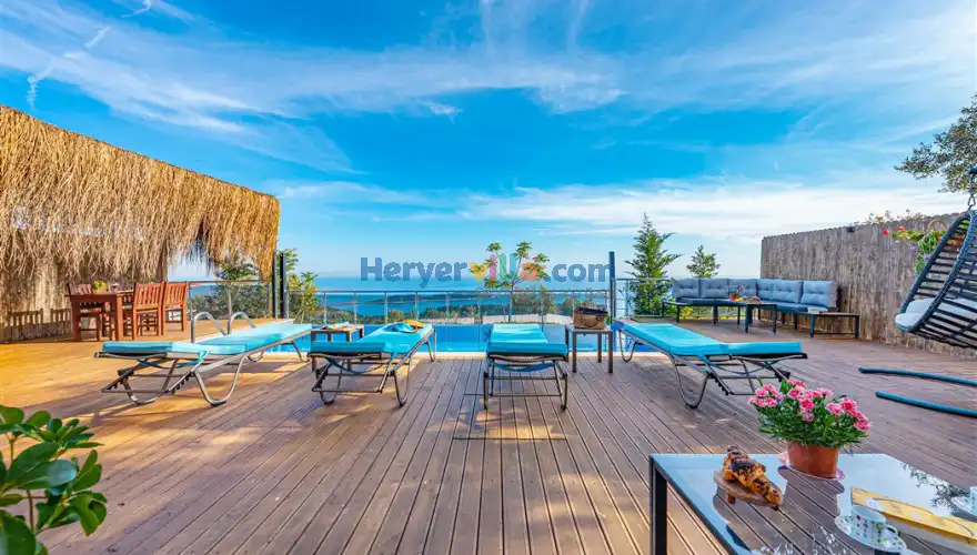 Villa Ulya, doğa içerisinde, jakuzili, havuzlu - villapaketi