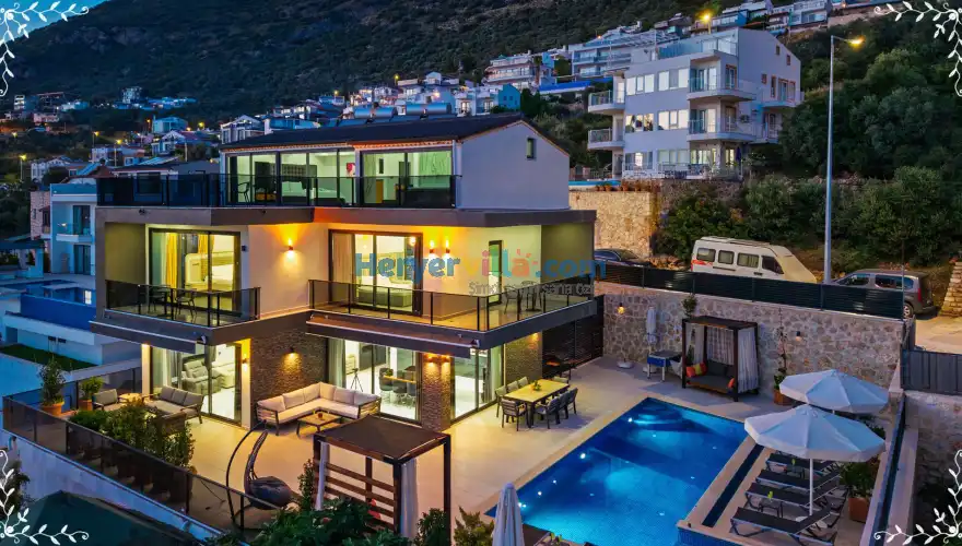 Villa Cassa - Korunaklı Havuz Alanı - Jakuzili Villa - Villa Paketi